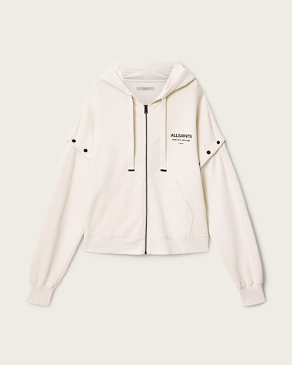 AllSaints Dreamer Amphia Oversized Hoodie Women's Dusk White Women's