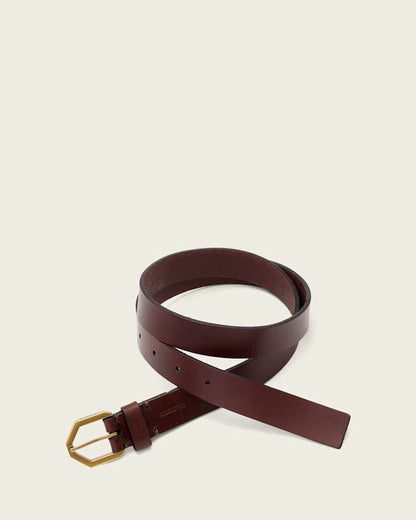 AllSaints Amara Leather Waist Belt Women's Brown Women's