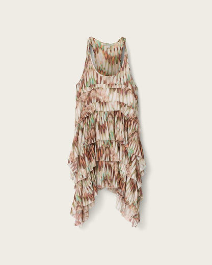AllSaints Cavarly Relaxed Fit Sleeveless Mini Dress Women's Oceano Soft Pink Women's