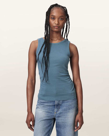 AllSaints Katarina Boat Neck Slim Fit Tank Top Women's Optic White Women's