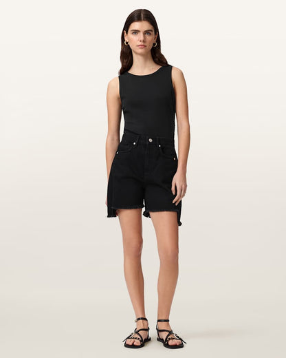 AllSaints Katarina Boat Neck Slim Fit Tank Top Women's Optic White Women's