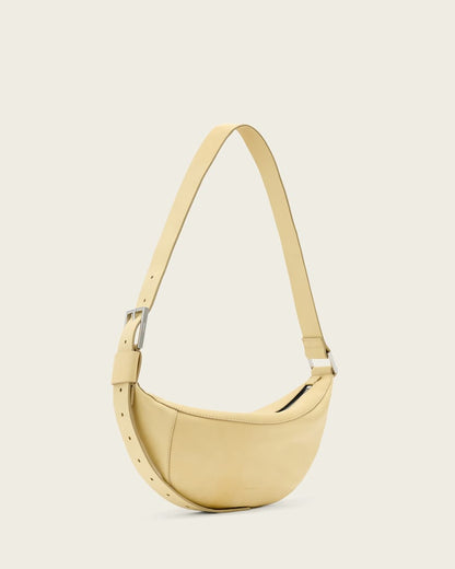 AllSaints Luna Slouchy Leather Crossbody Bag Women's Mellow Yellow Women's
