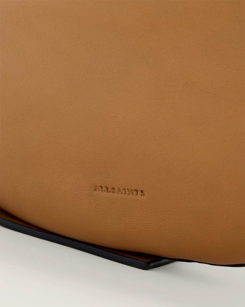AllSaints Luna Slouchy Leather Crossbody Bag Women's Toffee Brown Women's