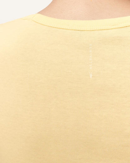 AllSaints Stevie Slim Fit Short Sleeve T Shirt Women's Hay Yellow Women's