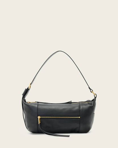 AllSaints Vega Leather Shoulder Bag Women's Black Women's