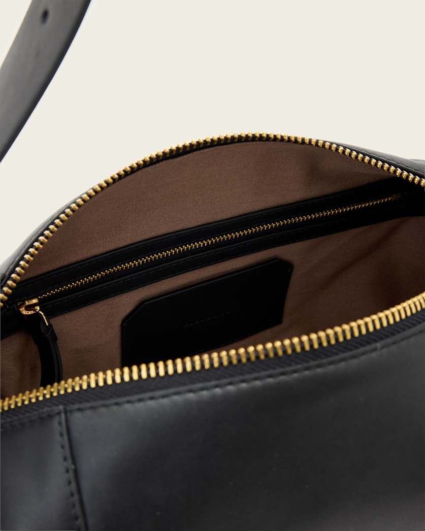 AllSaints Vega Leather Shoulder Bag Women's Black Women's