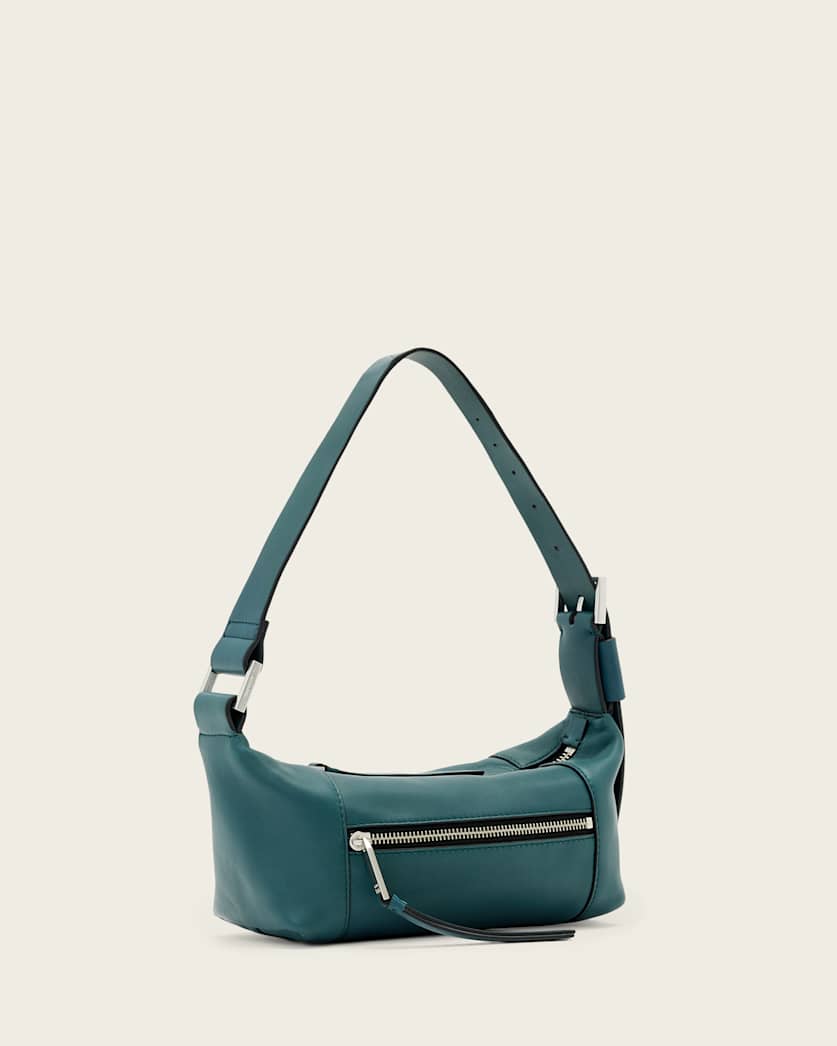 AllSaints Vega Leather Mini Bag Women's Emerald Green Women's