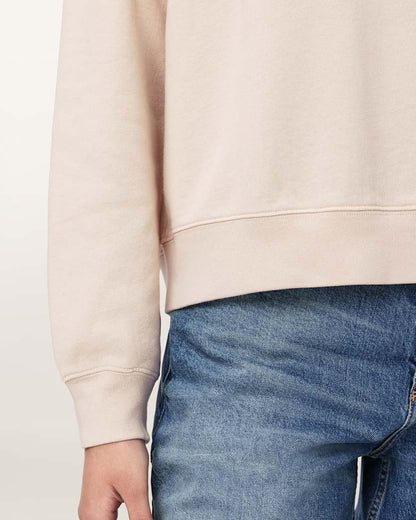 AllSaints Insignia Pippa Crew Neck Sweatshirt Women's Crystal Pink Women's