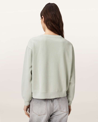 AllSaints Insignia Pippa Crew Neck Sweatshirt Women's Crystal Pink Women's