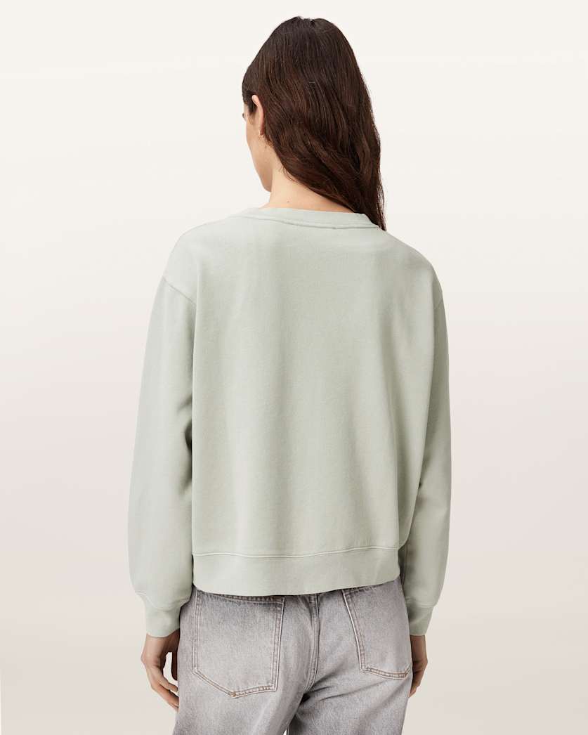 AllSaints Insignia Pippa Crew Neck Sweatshirt Women's Crystal Pink Women's