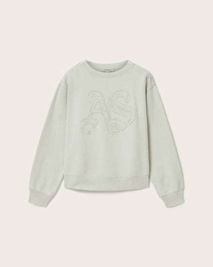 AllSaints Insignia Pippa Crew Neck Sweatshirt Women's Crystal Pink Women's