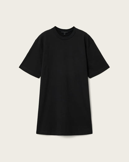 AllSaints Fuse Appliqu Cotton T Shirt Dress Women's Black Women's