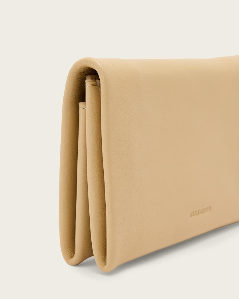 AllSaints Harluna Leather Wallet Women's Mellow Yellow Women's