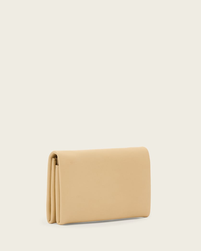 AllSaints Harluna Leather Wallet Women's Mellow Yellow Women's