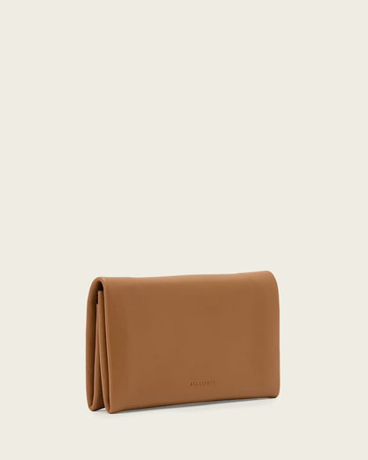 AllSaints Harluna Leather Wallet Women's Toffee Brown Women's