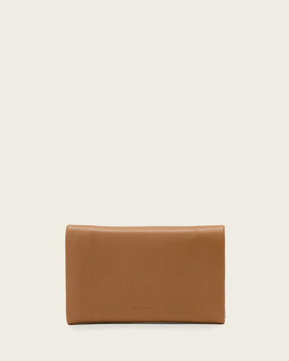 AllSaints Harluna Leather Wallet Women's Toffee Brown Women's