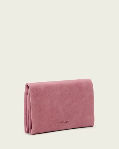AllSaints Harluna Leather Wallet Women's Raspberry Pink Women's