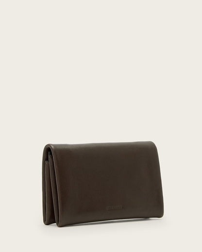 AllSaints Harluna Leather Wallet Women's Fango Brown Women's