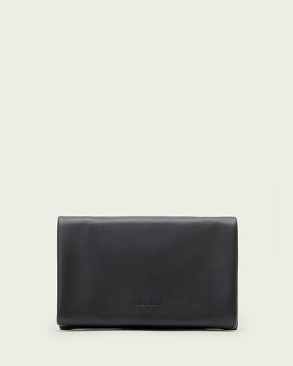 AllSaints Harluna Leather Wallet Women's Black Women's