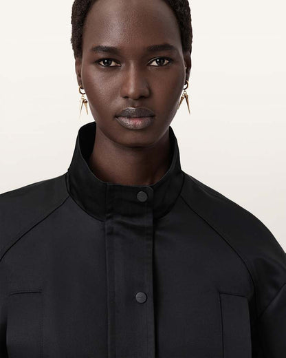AllSaints Laio Double Spike Earrings Women's Warm Brass Women's