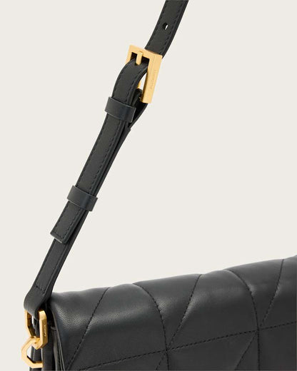 AllSaints Ondine Quilted Leather Shoulder Bag Women's Black Women's