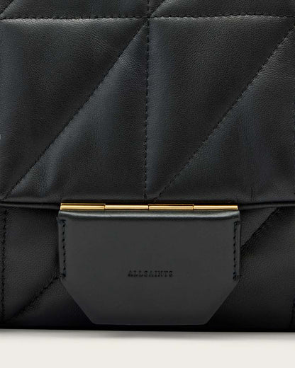 AllSaints Ondine Quilted Leather Shoulder Bag Women's Black Women's