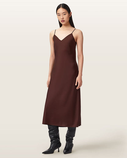 AllSaints Hera 2 In 1 Midi Dress Women's Collegiate Blue Women's