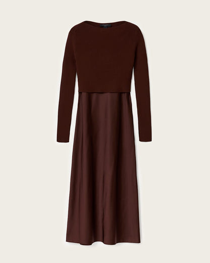 AllSaints Hera 2 In 1 Midi Dress Women's Collegiate Blue Women's