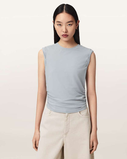 AllSaints West Sleeveless Tank Top Women's Pop Raspberry Pink Women's