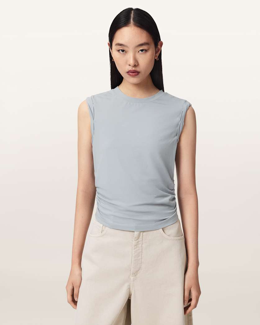 AllSaints West Sleeveless Tank Top Women's Pop Raspberry Pink Women's