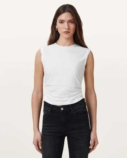 AllSaints West Sleeveless Tank Top Women's Pop Raspberry Pink Women's