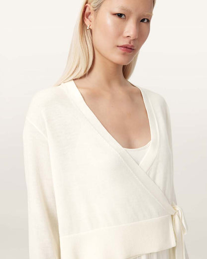 AllSaints Lucille 2 In 1 Dress Women's Chalk White Women's