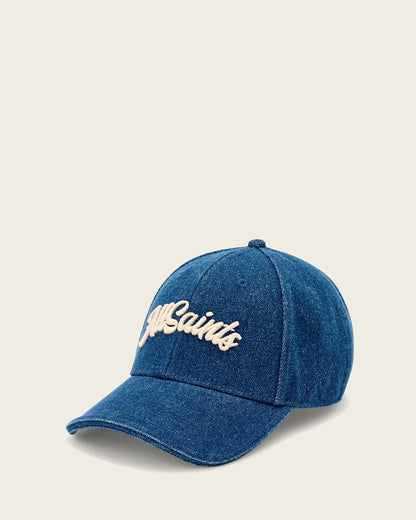 AllSaints Odyssey Denim Baseball Cap Women's Blue Women's