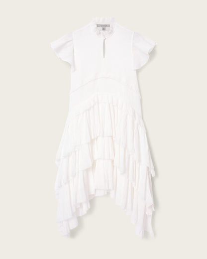 AllSaints Cavarly Cotton Mini Dress Women's Butternut Brown Women's