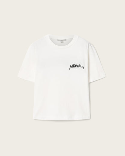 AllSaints Descent Lisa Short Sleeve Boxy T Shirt Women's Chalk White Women's