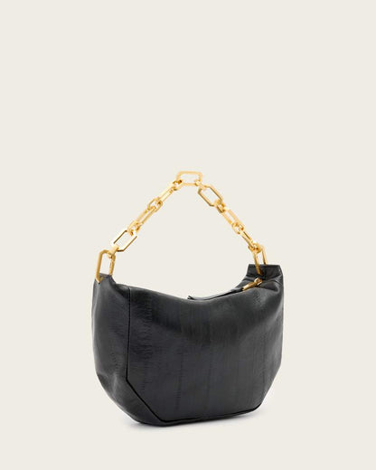 AllSaints Madea Mini Leather Clutch Bag Women's Black Women's