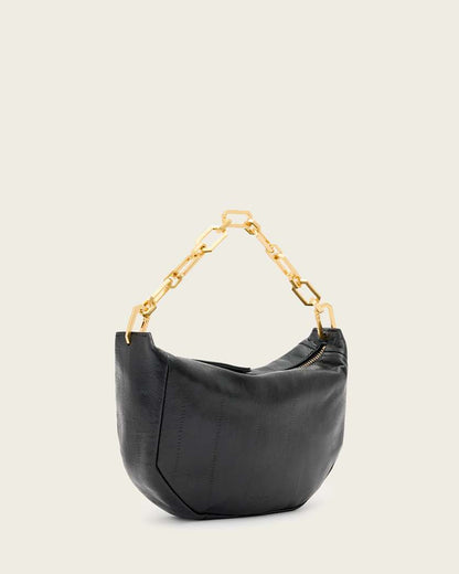 AllSaints Madea Mini Leather Clutch Bag Women's Black Women's