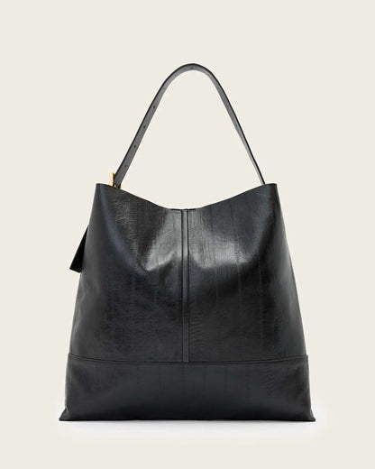 AllSaints Asha Leather Shoulder Bag Women's Black Women's