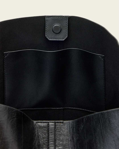 AllSaints Asha Leather Shoulder Bag Women's Black Women's