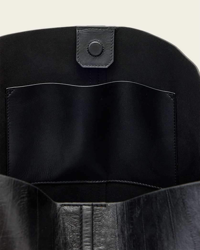 AllSaints Asha Leather Shoulder Bag Women's Black Women's
