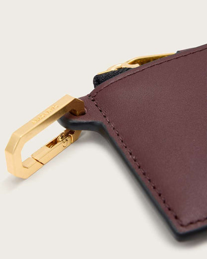 AllSaints Remy Leather Wallet Women's Dark Red Women's