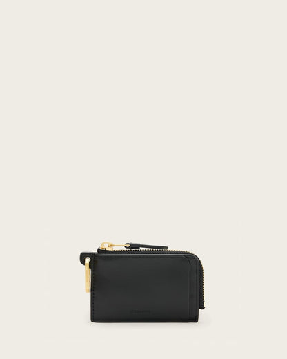 AllSaints Remy Leather Wallet Women's Black Women's