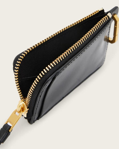 AllSaints Remy Leather Wallet Women's Black Women's