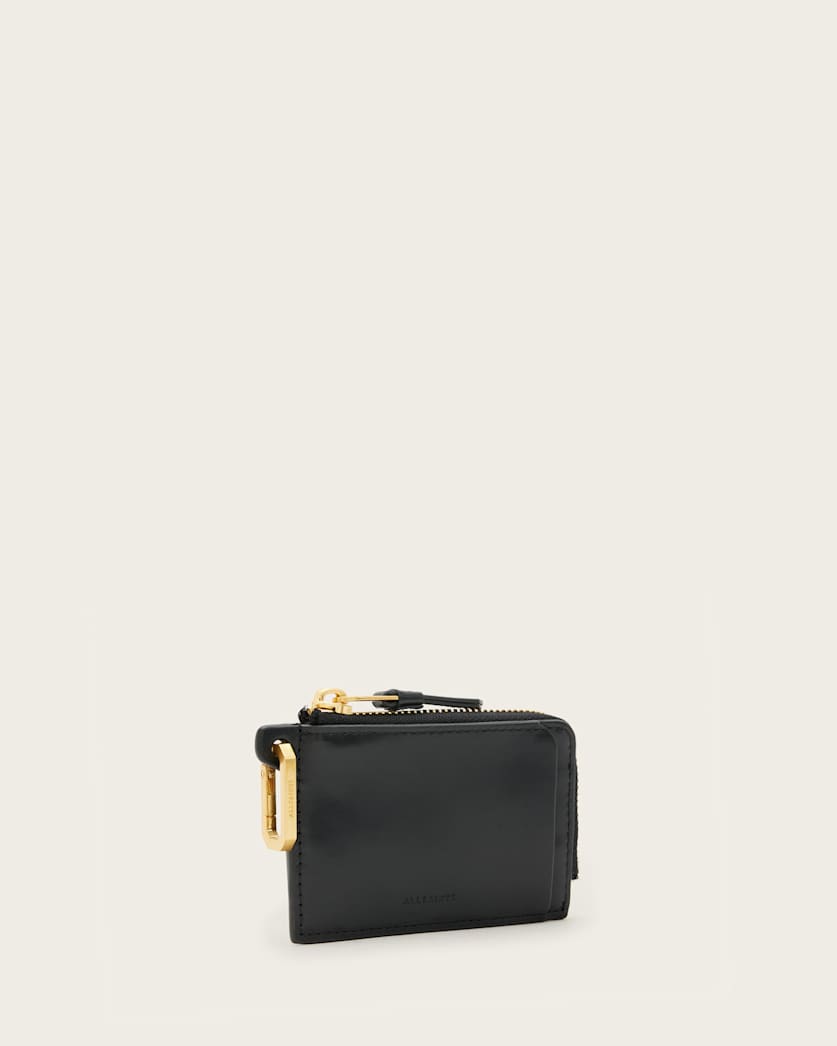 AllSaints Remy Leather Wallet Women's Black Women's