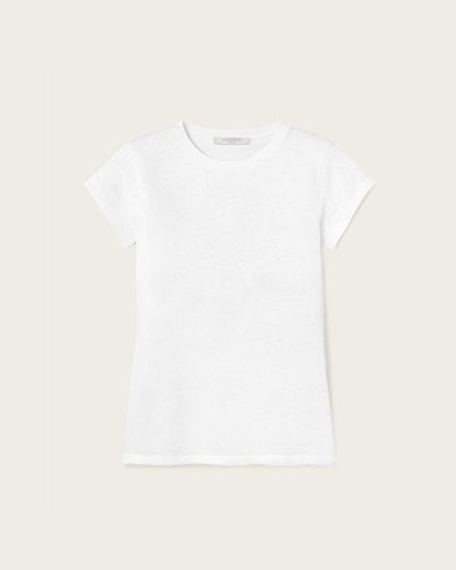 AllSaints Anna Crew Neck Short Sleeve T Shirt Women's Chalk White Women's
