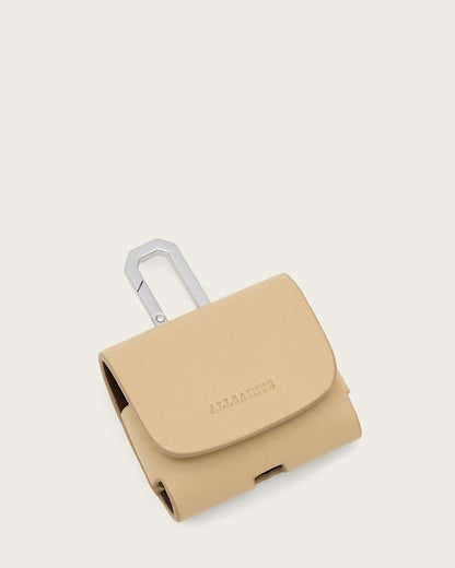 AllSaints Airpod Leather Hex Case Women's Mellow Yellow Women's