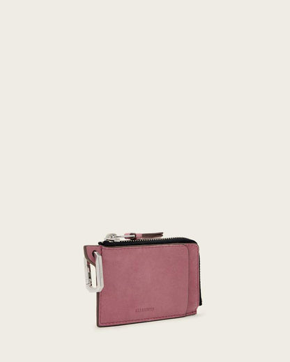 AllSaints Remy Leather Wallet Women's Raspberry Pink Women's