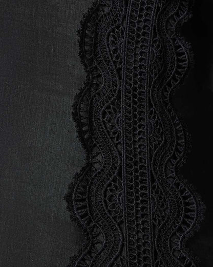 AllSaints Lyra Linen Midi Dress Women's Black Women's