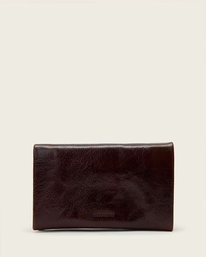 AllSaints Harluna Leather Wallet Women's Cognac Brown Women's