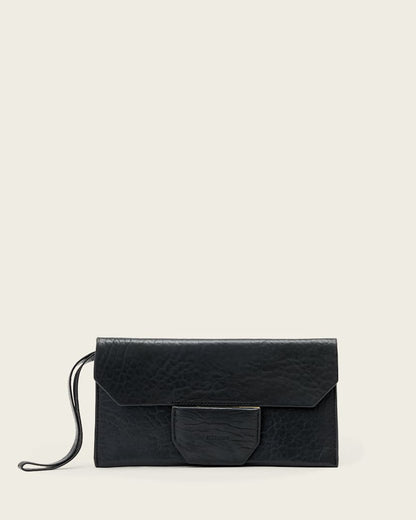 AllSaints Ursa Grain Leather Pouch Women's Black Women's